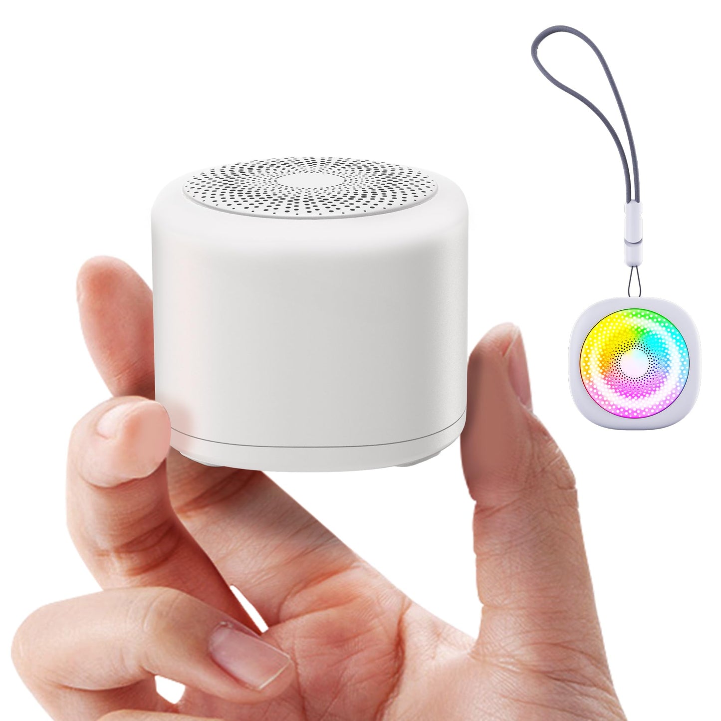 Mini Sleep Sound Machine Portable White Noise Machine for Baby Sleeping Sounds Machine10 Sounds Lullaby7 Gradient Night Light Noise Sleeping Machines Adjustable 30 Volumes Sleep Timer for Kids