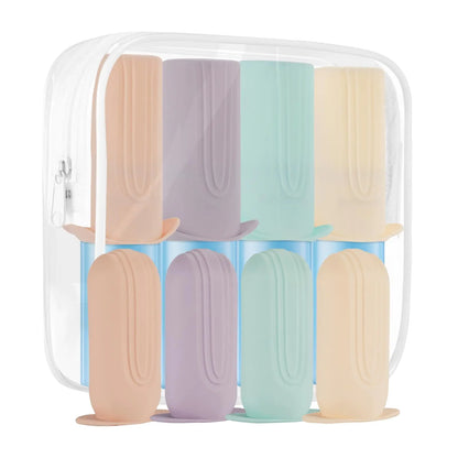 Mrsdry Bottle Covers for Travel Travel Elastic Sleeves for Leak Proofing Travel Accessories for Luggage Travel Size Toiletries Bottles Skins Travel Essentials With Toiletry Bag (9pack